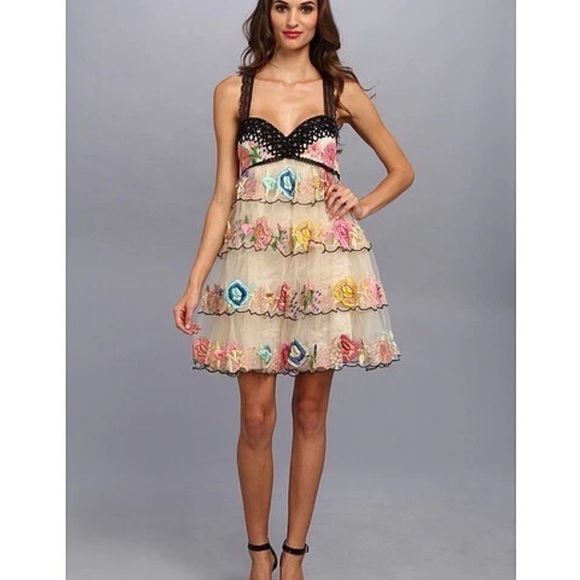 Free People Rambling Rose Tulle Tiered Dress - Picture 6 of 10